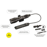 Black, Weapon-Mounted Flashlight