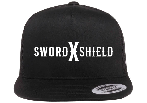 Sword X Shield Black - Yupoong 6006 Classic Trucker
